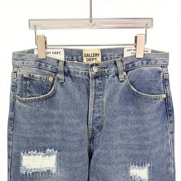 Gallery Dept.Distressed Patch Washed Jeans - Picture 3 of 9